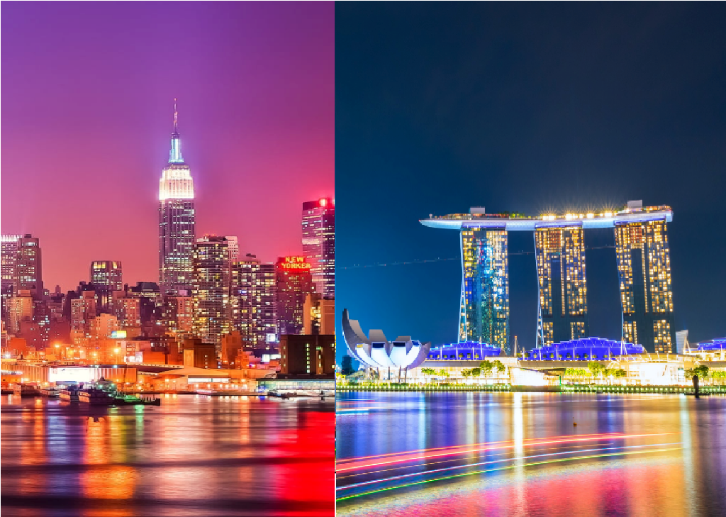 NY nd Singapore