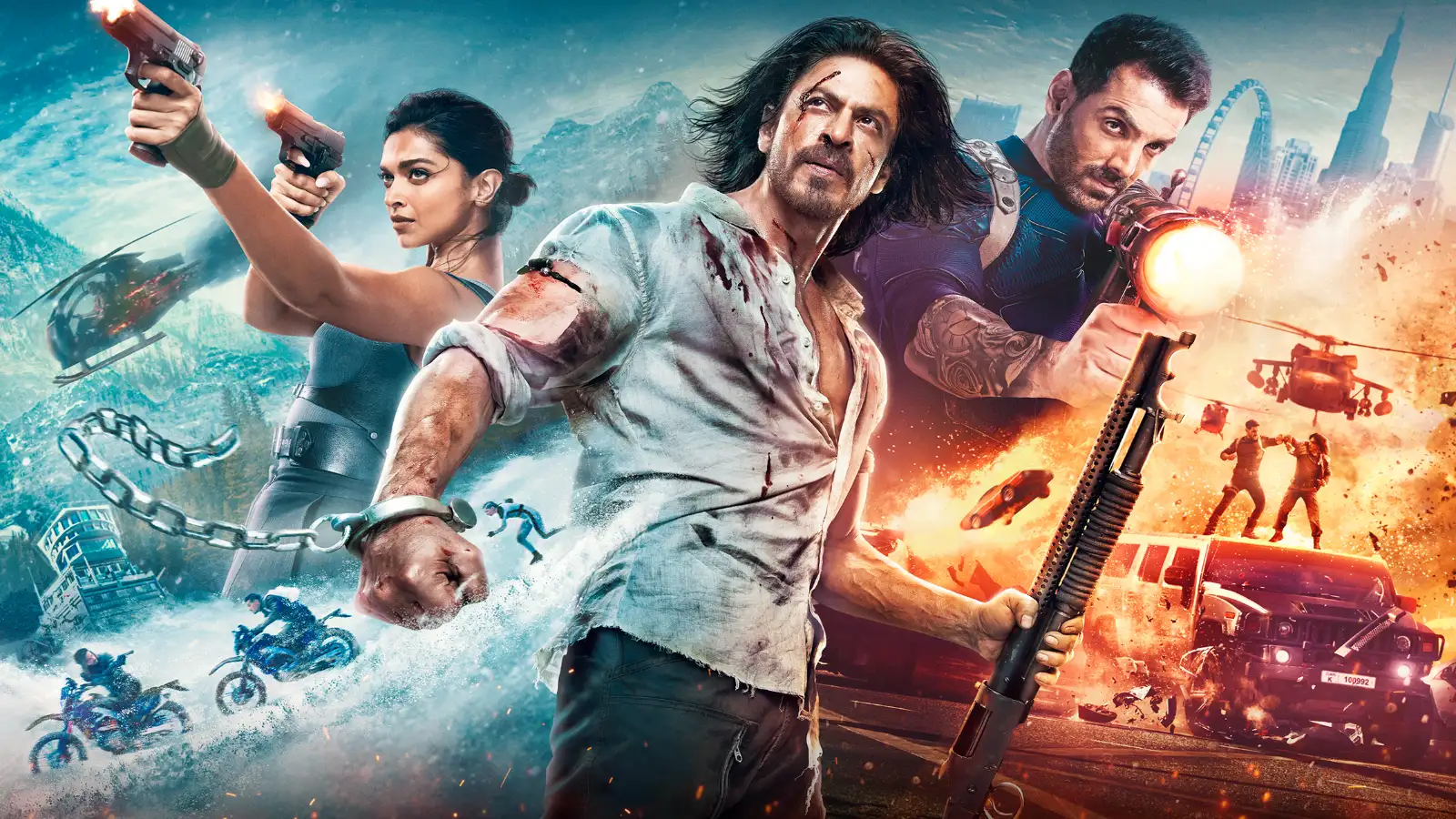 Pathaan : first day at the global box office saw record-breaking earnings of Rs 100 crore