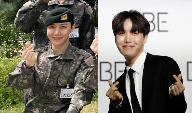 J-Hope of BTS flashes an evergreen smile in military uniform as the first pictures from his service are leaked