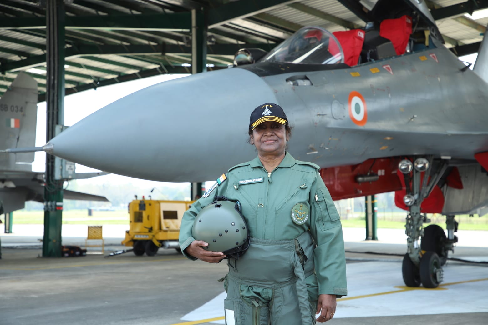 President Droupadi Murmu took off in a Sukhoi 30 MKI fighter aircraft