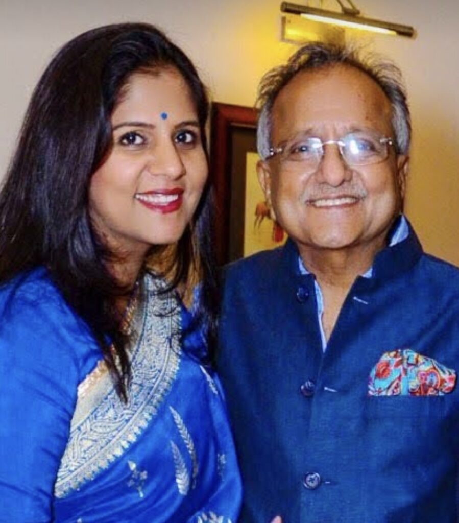 Divya Gupta Kotawala with her Father