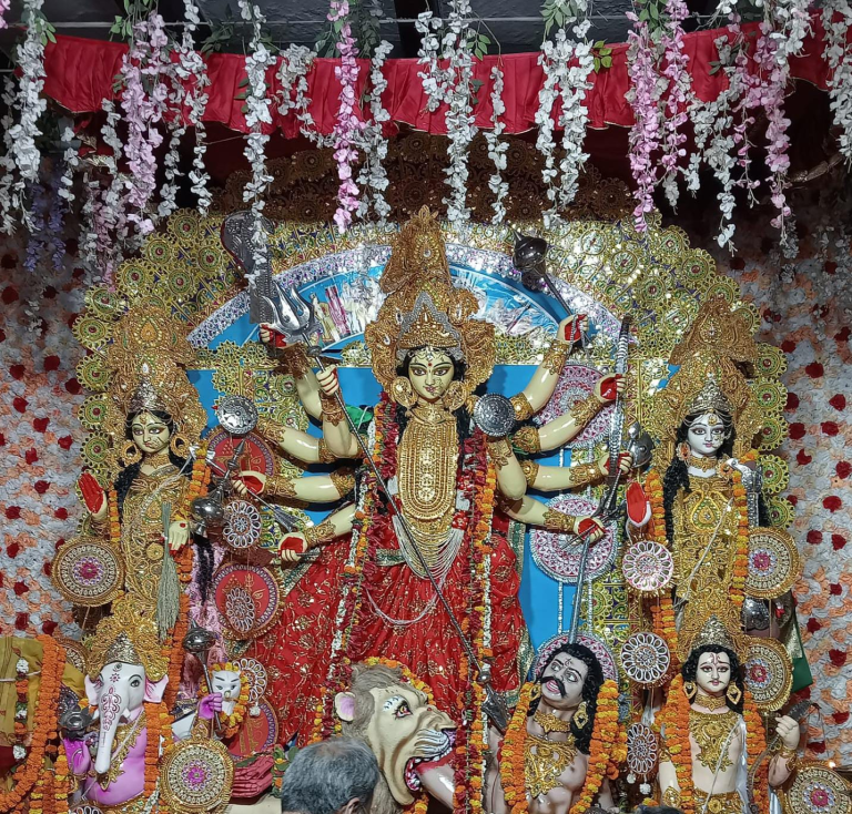 Poet Sudip Chandra Halder Offers Pushpanjali