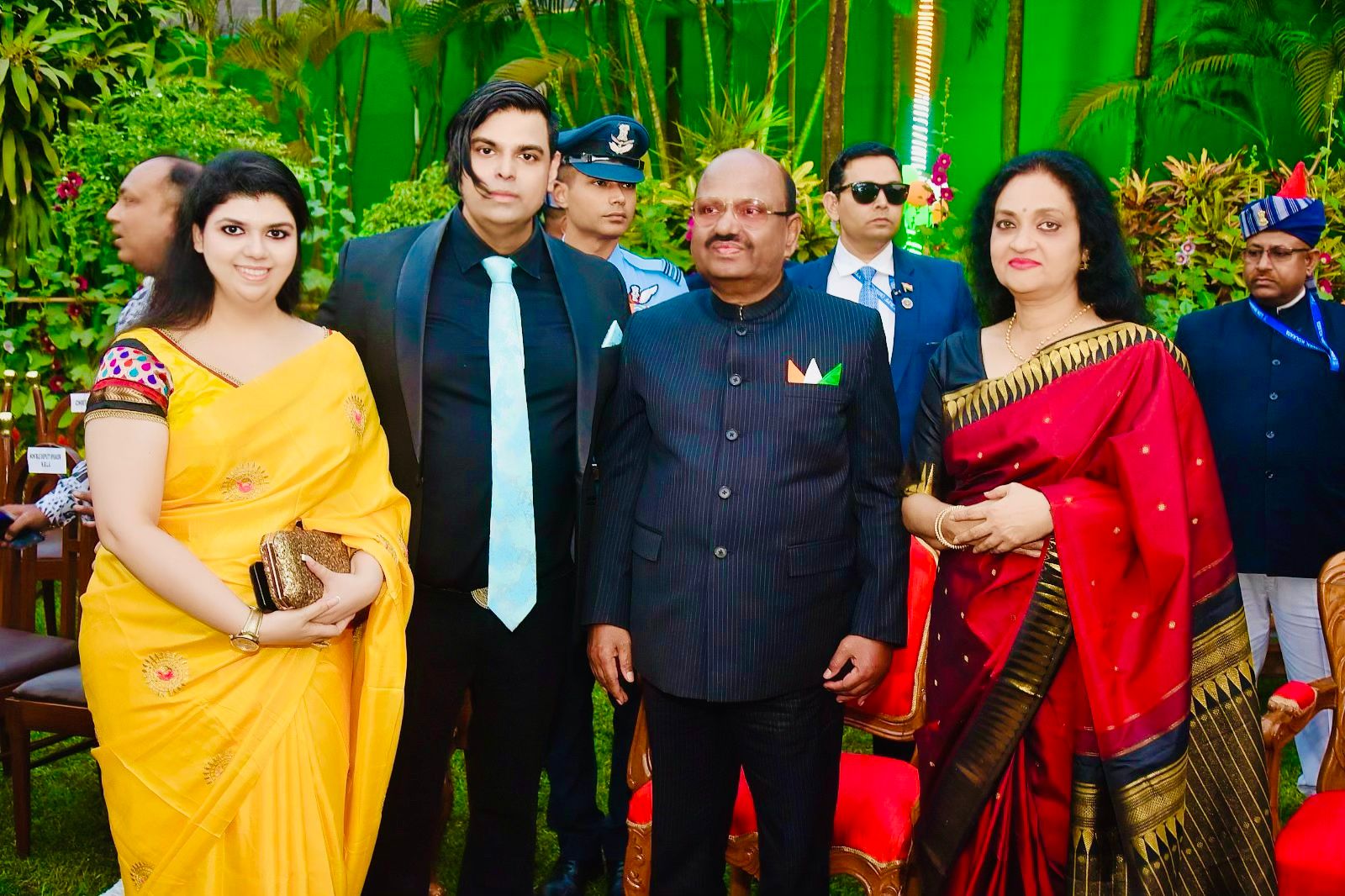 Power Couple Dr. Supratim Akaash Paul and Dr. Indrani Paul with Honourable Governor of West Bengal Dr. C.V. Ananda Bose and Smt. Lakshmi Ananda Bose At The Governor House