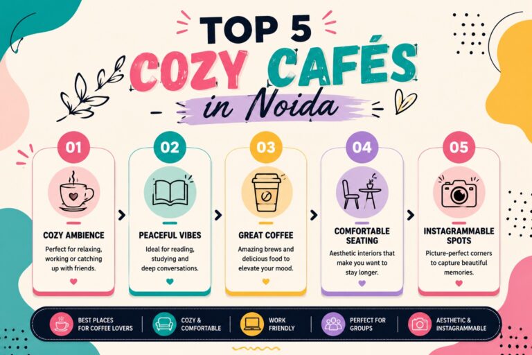 Top Five Cozy Cafés in Noida